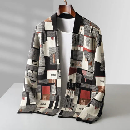 Women's Cardigan Abstract Pattern Tapered Stylish