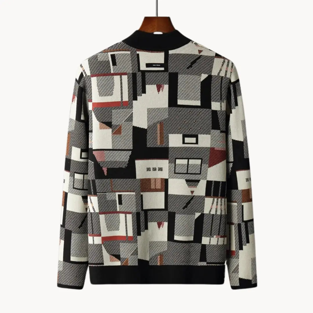 Women's Cardigan Abstract Pattern Tapered Stylish