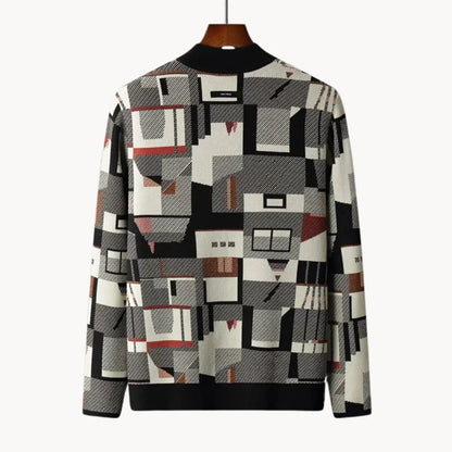 Women's Cardigan Abstract Pattern Tapered Stylish