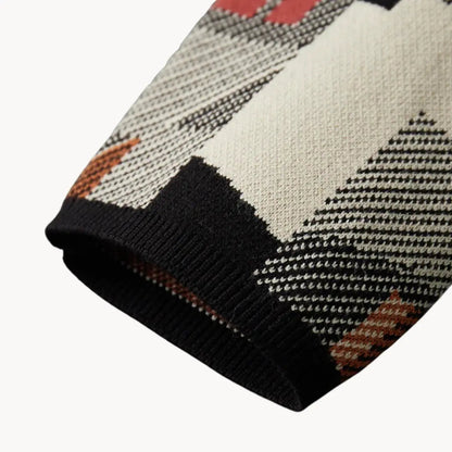 Women's Cardigan Abstract Pattern Tapered Stylish