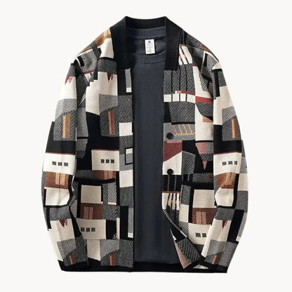 Women's Cardigan Abstract Pattern Tapered Stylish