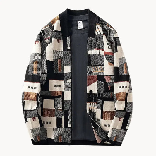 Women's Cardigan Abstract Pattern Tapered Stylish
