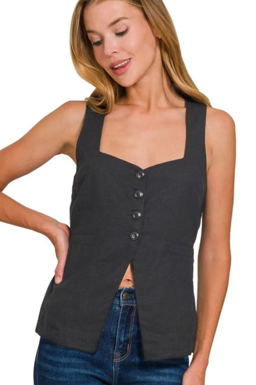 Women's Cardigan Bow Detail Linen Style