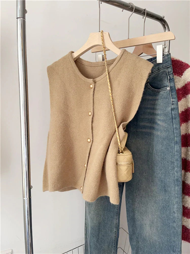 Women's Cardigan Classic With Buttons Cotton Blend