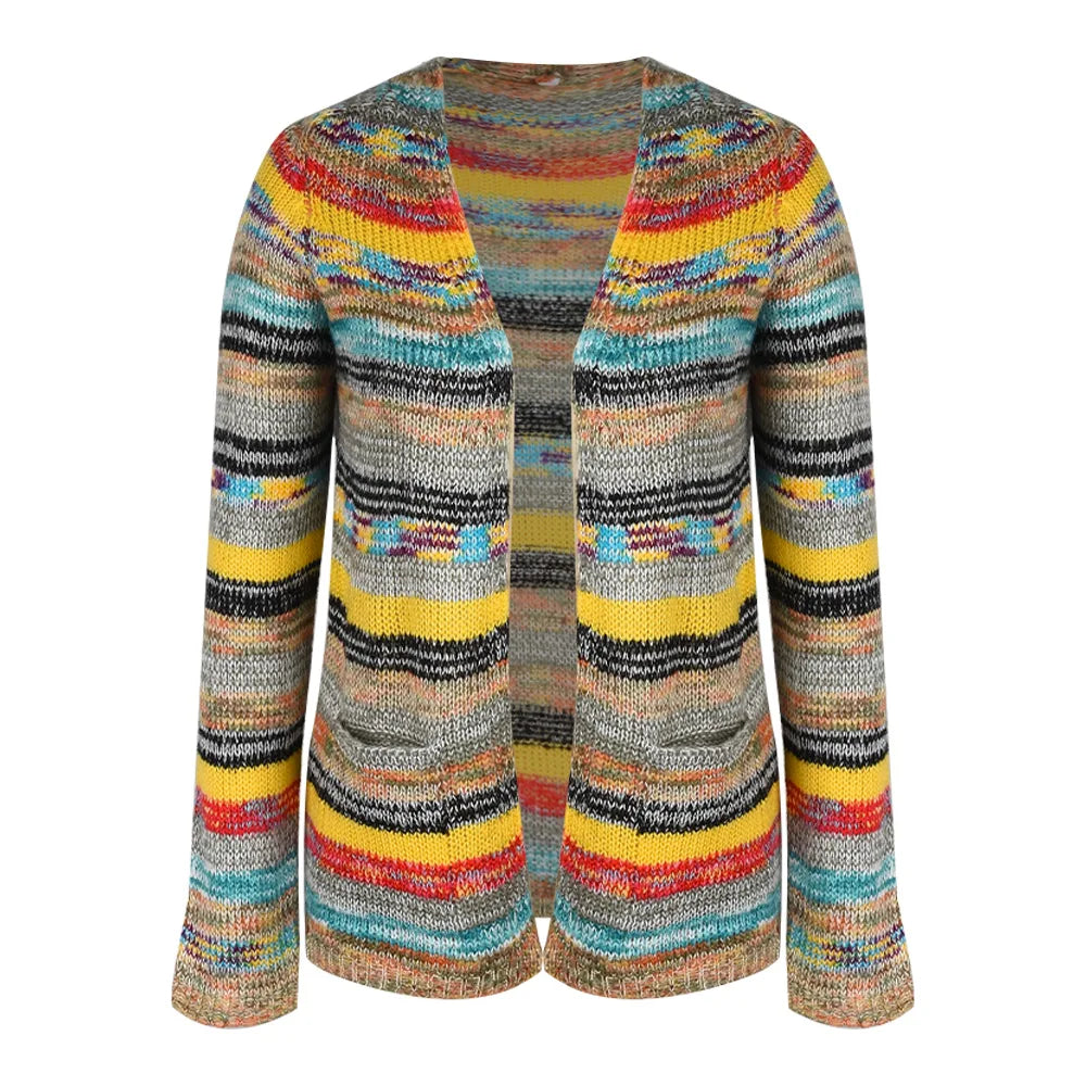 Women's Cardigan Knitted Casual Loose Jacket for Autumn and Winter
