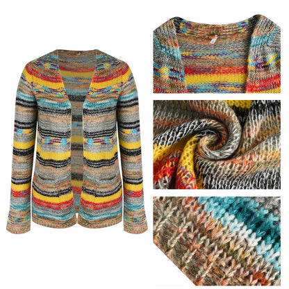 Women's Cardigan Knitted Casual Loose Jacket for Autumn and Winter