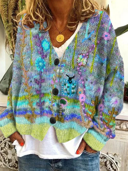 Women's Cardigan Retro Style