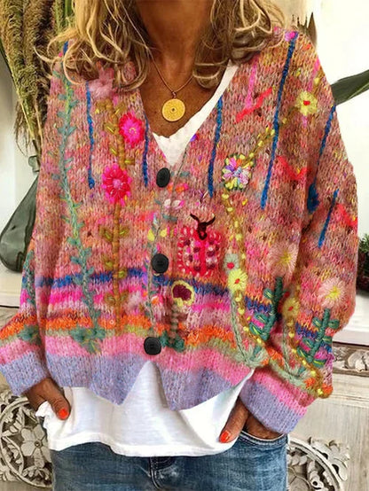 Women's Cardigan Retro Style