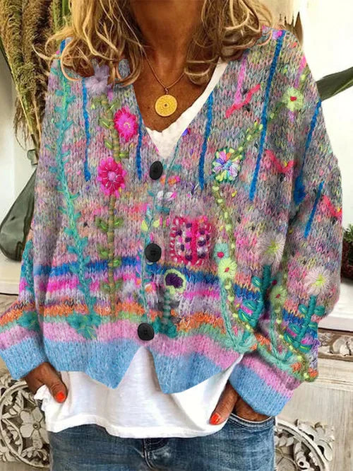 Women's Cardigan Retro Style