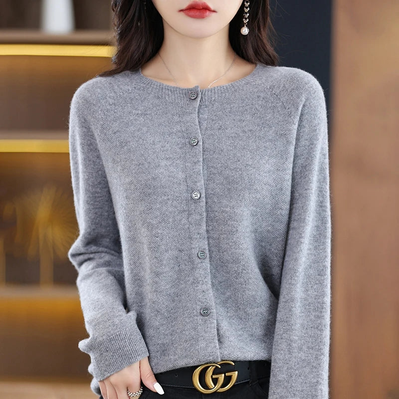 Women's Cardigan Round Neck Comfortable