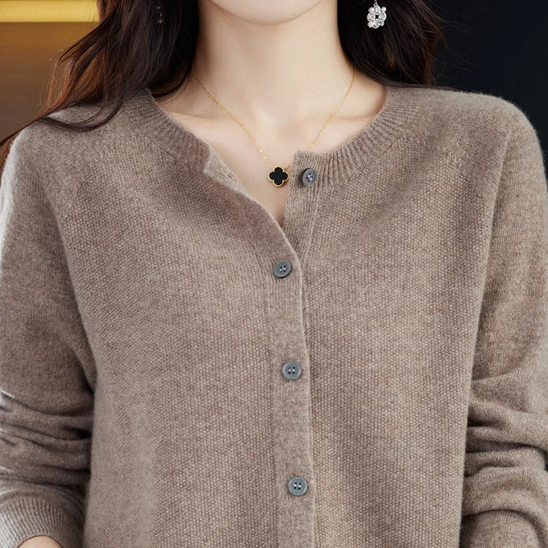Women's Cardigan Round Neck Comfortable