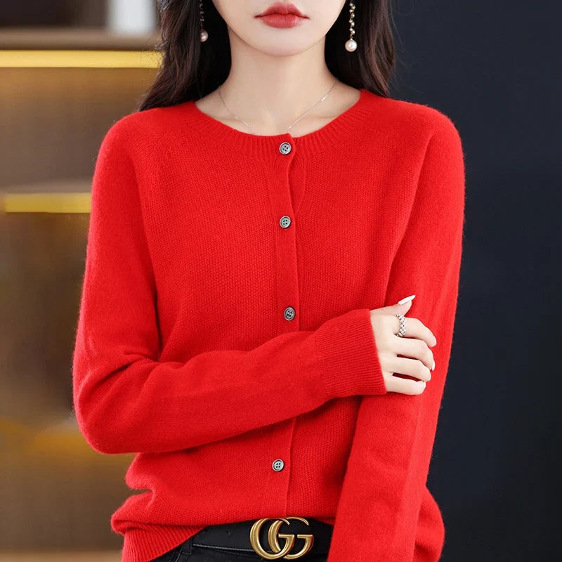 Women's Cardigan Round Neck Comfortable