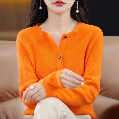 Women's Cardigan Round Neck Comfortable