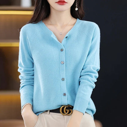 Women's Cardigan Round Neck Comfortable