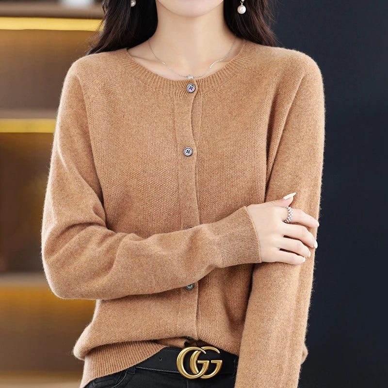 Women's Cardigan Round Neck Comfortable
