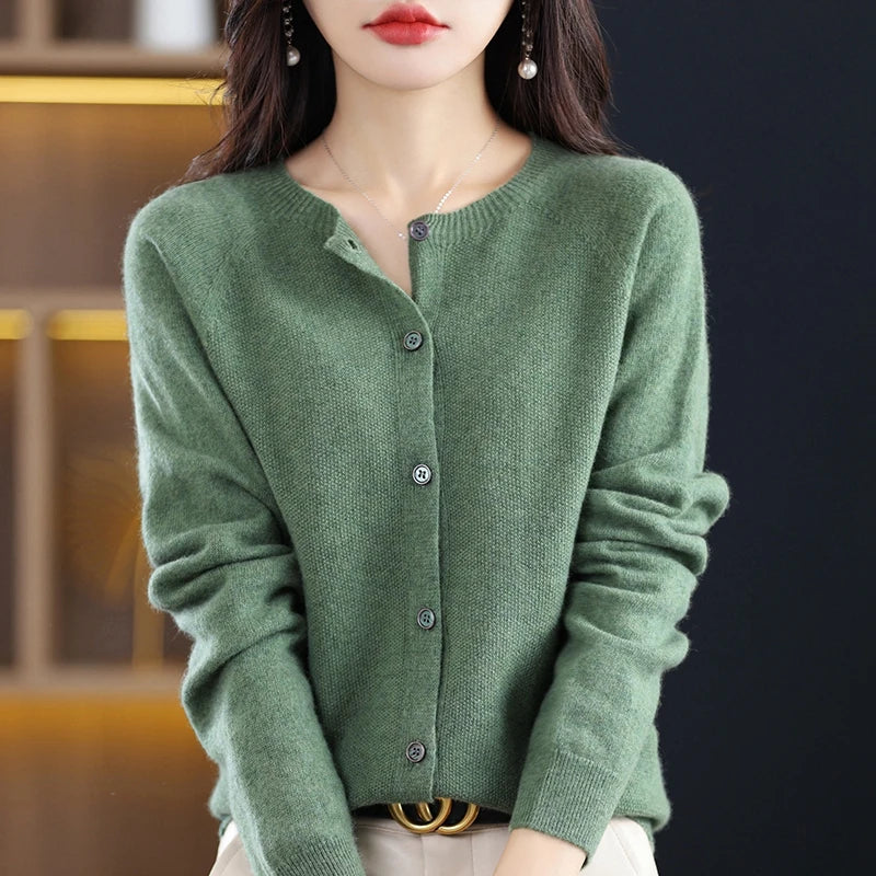 Women's Cardigan Round Neck Comfortable