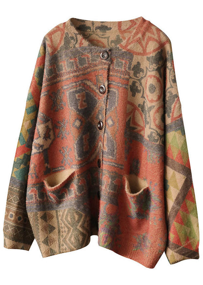 Women's Cardigan With Buttons and Pockets Loose Fit Sweaters