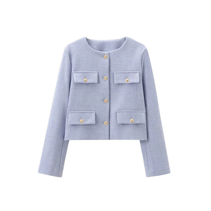 Women's Cardigans Button-Up With Pockets Casual Style