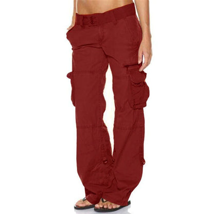Women's Cargo Trousers With Practical Pockets For Active Occasions
