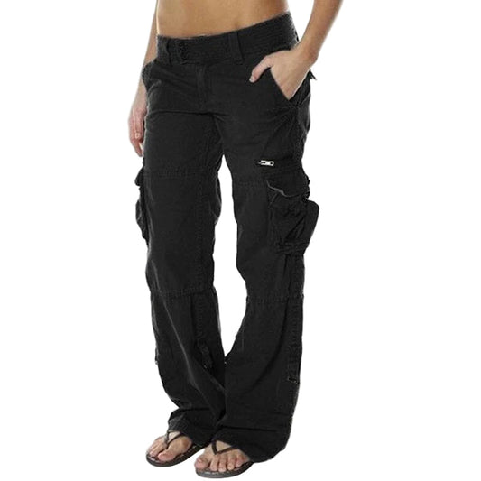 Women's Cargo Trousers With Practical Pockets For Active Occasions