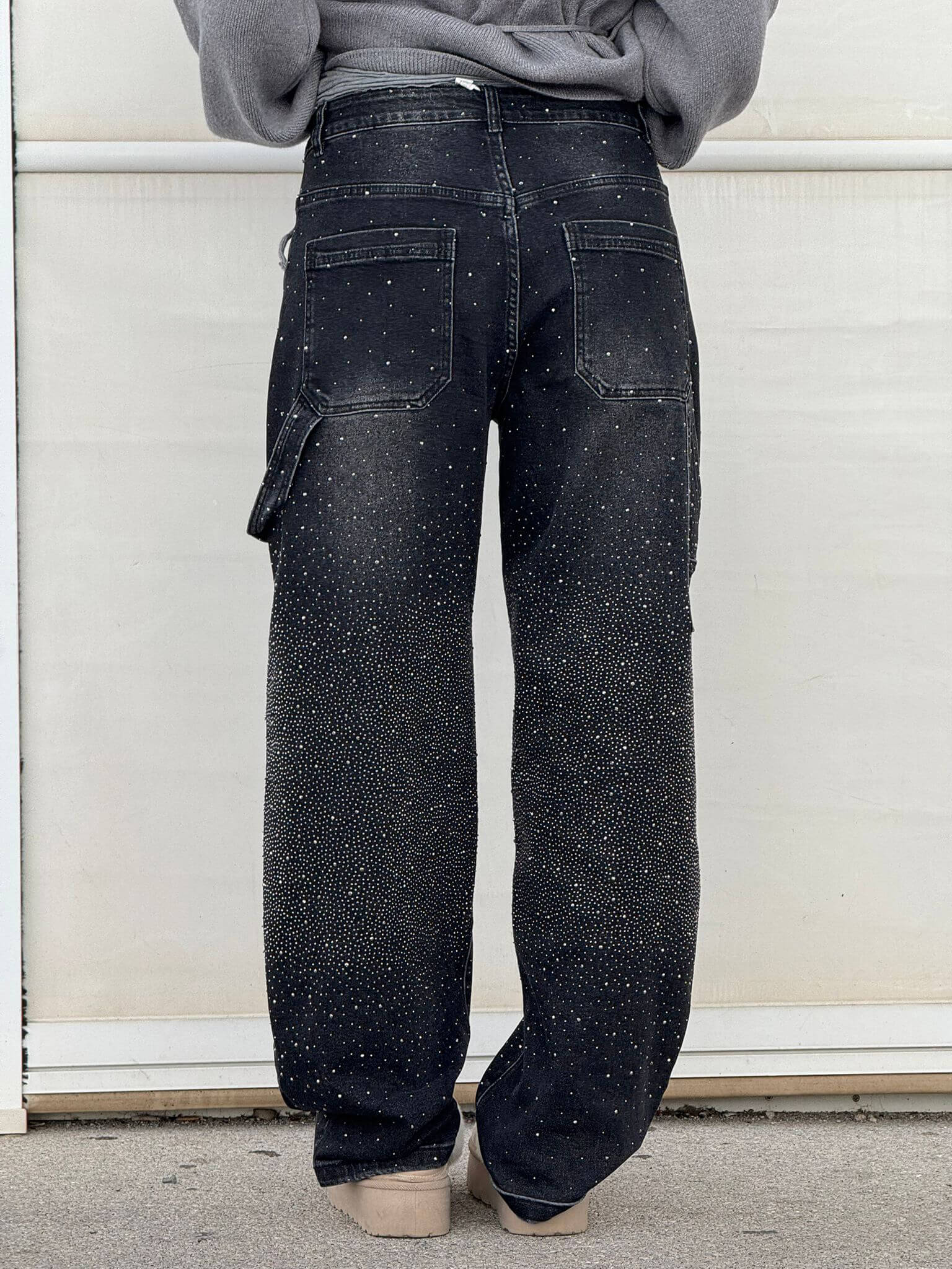 Women's Casual Jeans With Diamond Details