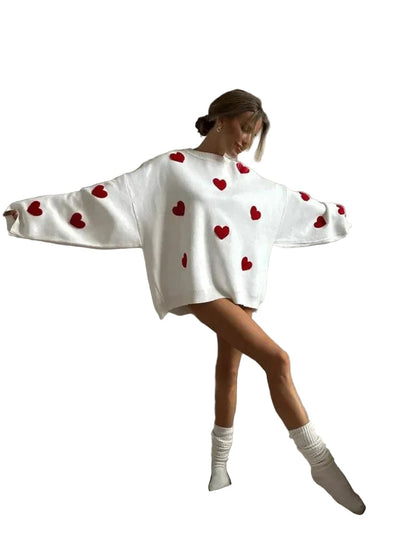 Women's Casual Knitted Sweater With Ribbed Design