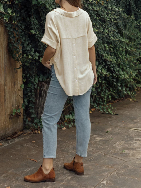 Women's Casual Shirt from in Solid Colour