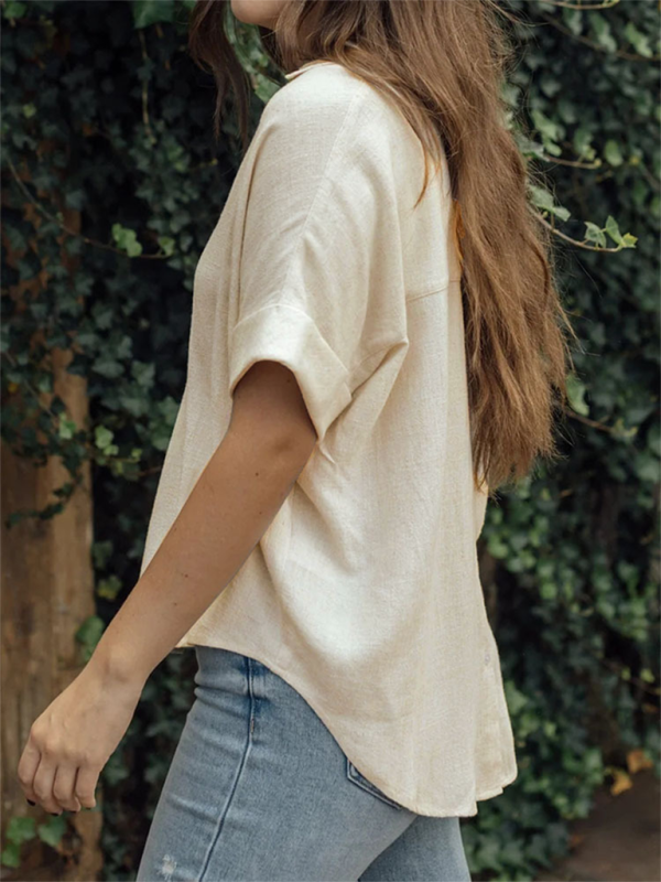 Women's Casual Shirt from in Solid Colour