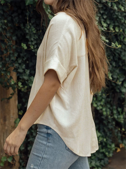 Women's Casual Shirt from in Solid Colour
