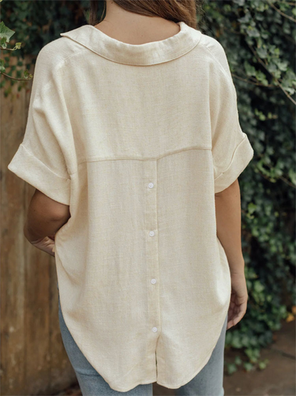 Women's Casual Shirt from in Solid Colour
