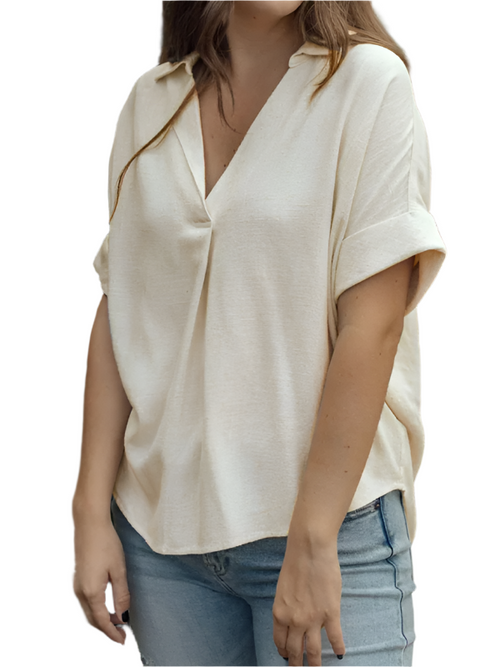 Women's Casual Shirt from in Solid Colour
