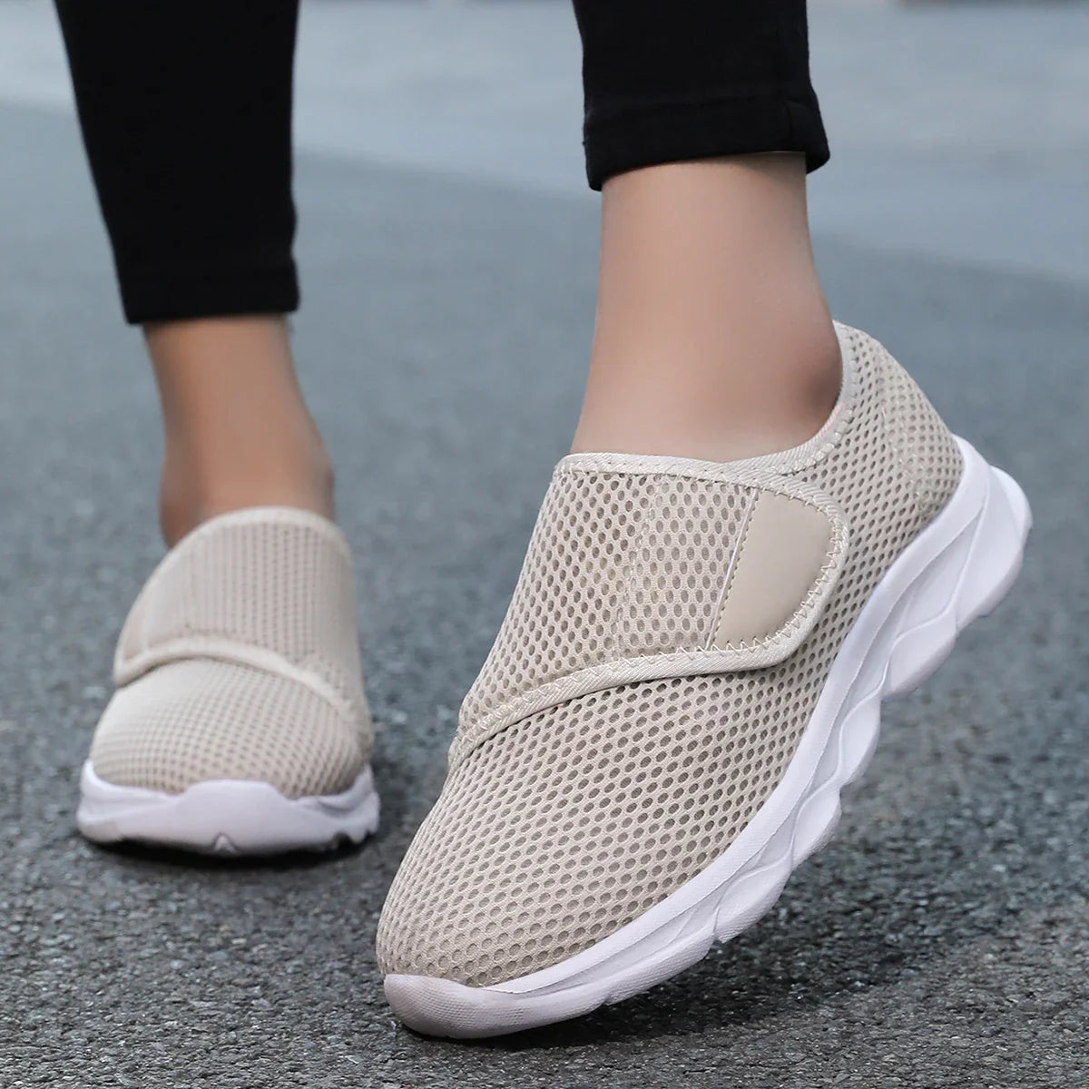 Women's Casual Shoes Breathable Textile Suitable for Wide Feet