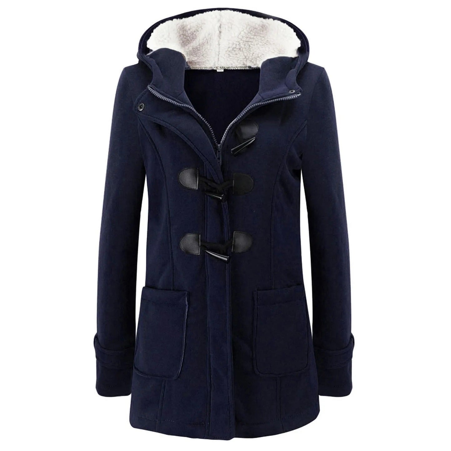 Women's Casual Winter Button Hoodie