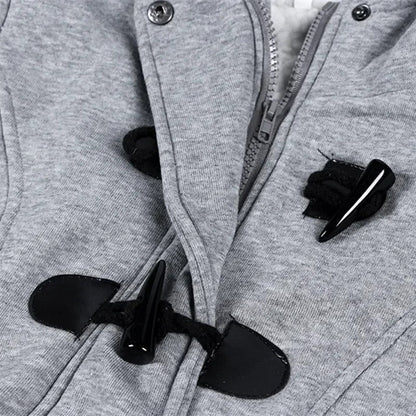 Women's Casual Winter Button Hoodie