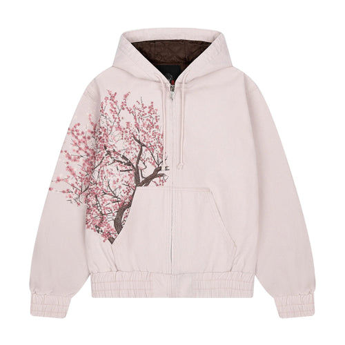Women's Cherry Blossom Print Hoodie Casual