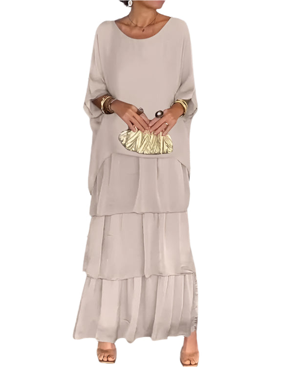 Women's Chiffon Dress Layered Style