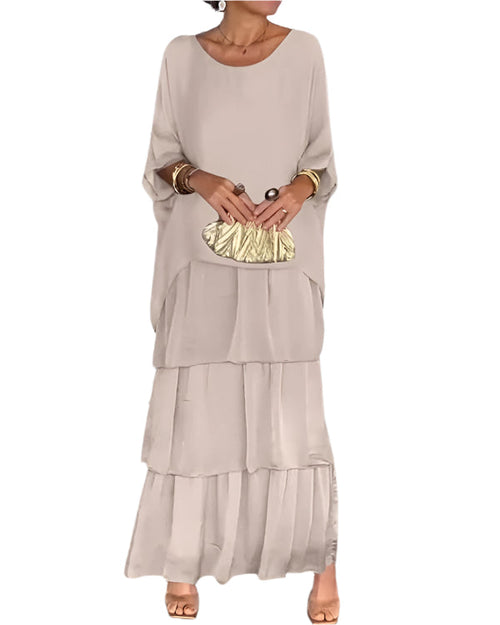 Women's Chiffon Dress Layered Style