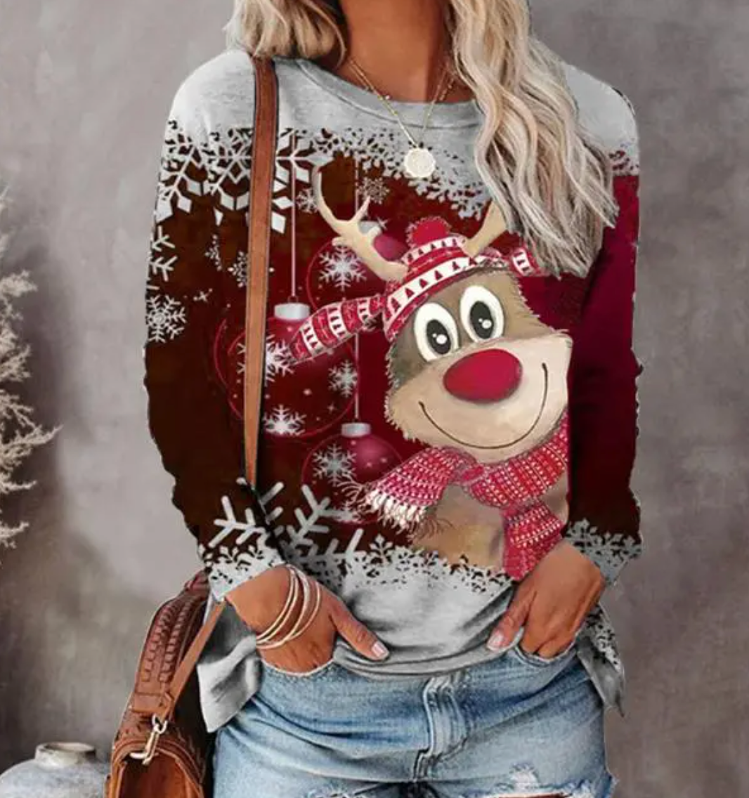 Women's Christmas Sweater Festive Design for Winter Occasions