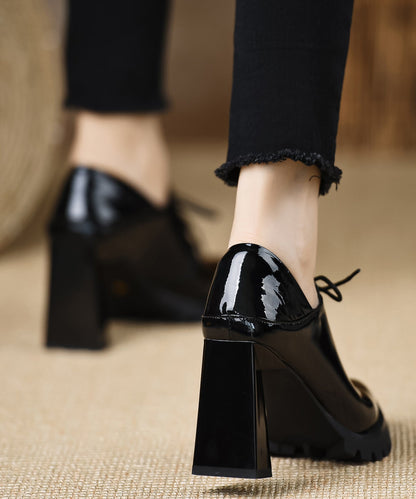 Women's Chunky Sandals with Leather Cross Straps