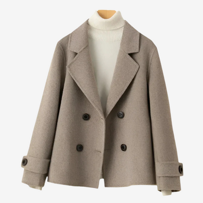 Women's Classic Jacket with Double Row of Buttons