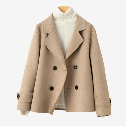 Women's Classic Jacket with Double Row of Buttons