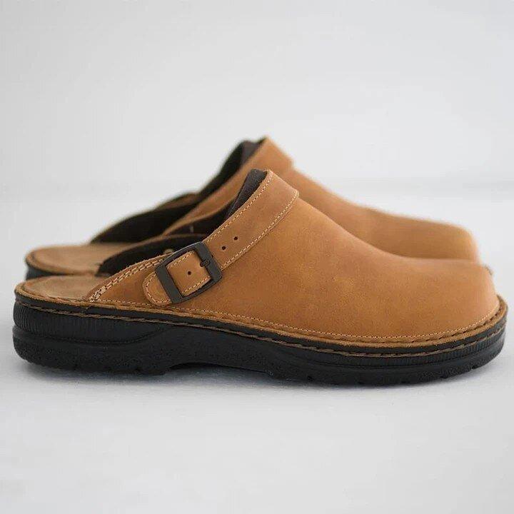 Women's Clogs Buckle and Closed Nose with Comfortable Fit