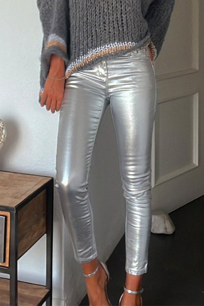Women's Close-fitting Leggings with Pockets