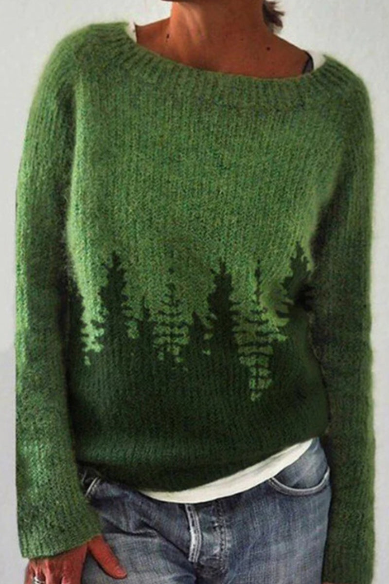 Women's Colourblocked Sweater with Round Neck