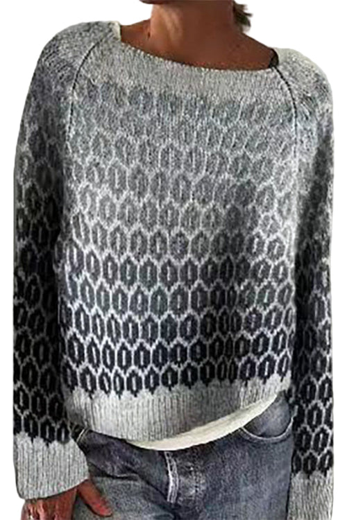Women's Colourblocked Sweater with Round Neck