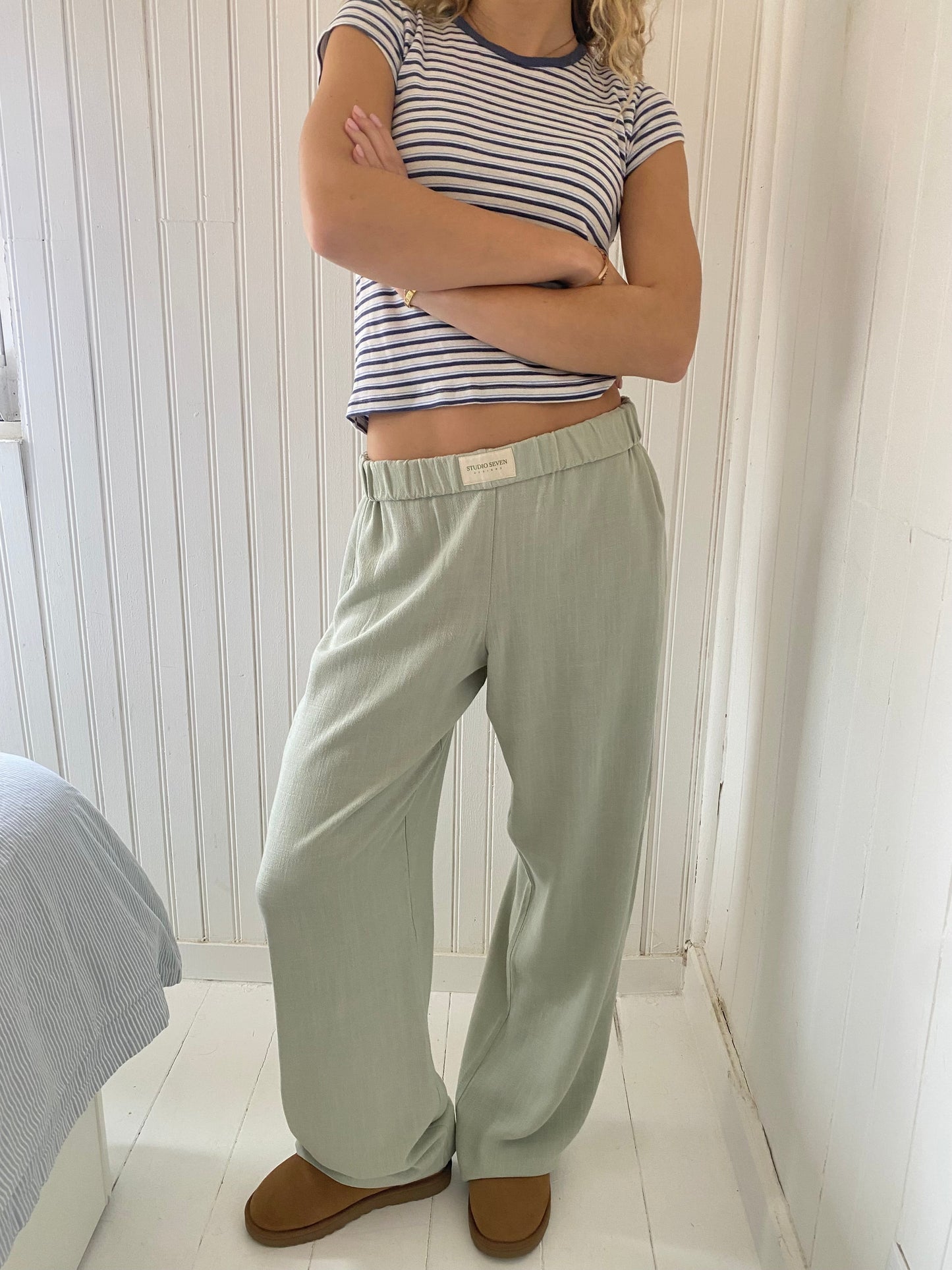 Women's Comfort Trousers Casual Style With Elastic Waistband