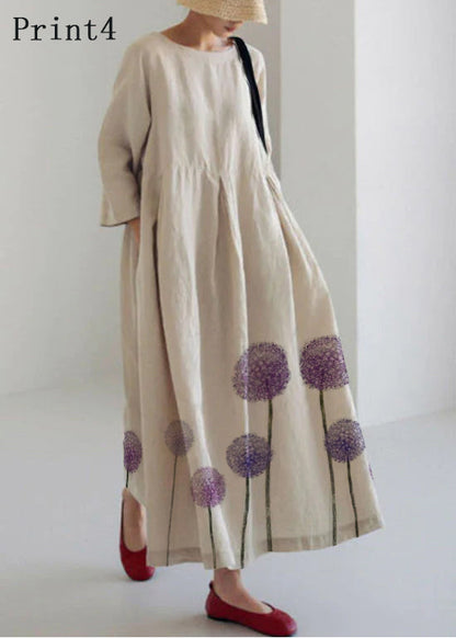 Women's Cotton Patchwork Dress with Pockets for Spring and Summer