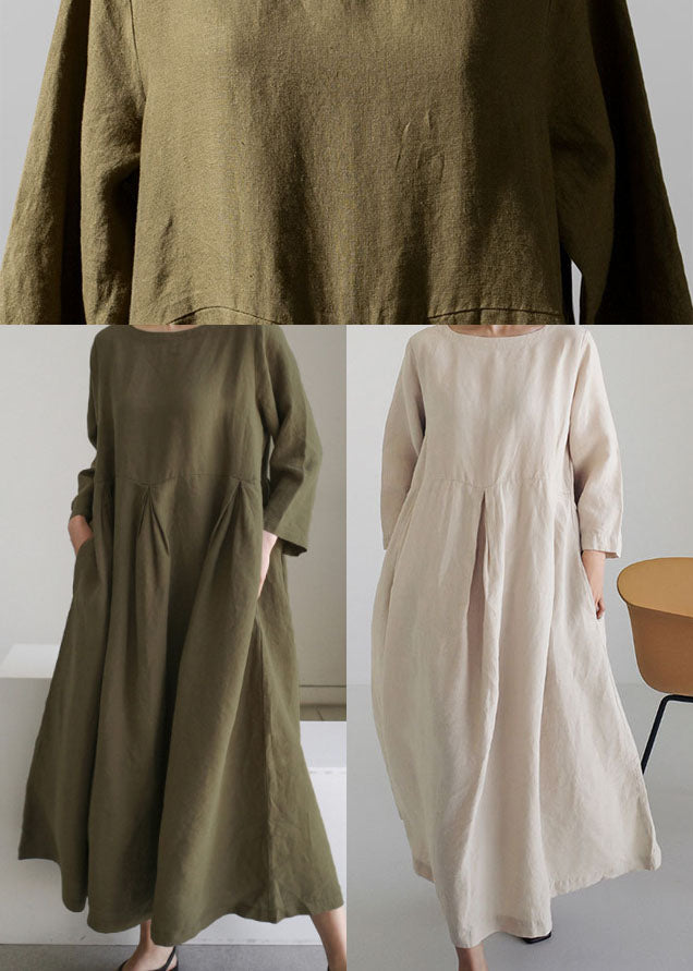 Women's Cotton Patchwork Dress with Pockets for Spring and Summer