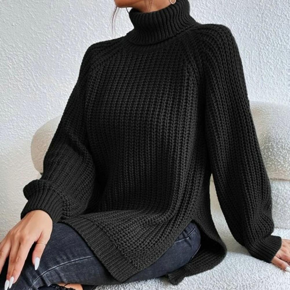 Women's Cotton Turtleneck Sweater - Comfortable Turtleneck Sweater for Various Styles