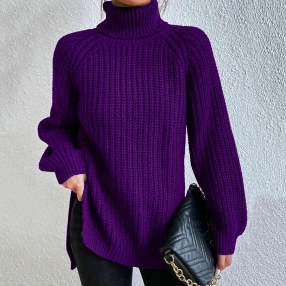 Women's Cotton Turtleneck Sweater - Comfortable Turtleneck Sweater for Various Styles